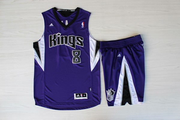 Sacramento Kings Jersey 8 Rudy Gay purple sets